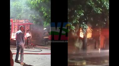 Ensenada: un incendio destruyó una vivienda en el centro de la ciudad