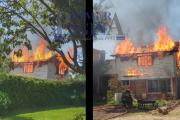 Ensenada: un incendio arrasó con una vivienda en el camino a Regatas