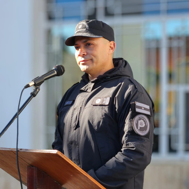 El director de la Unidad Penal Nº 9 de La Plata, Cristian Marchessi.