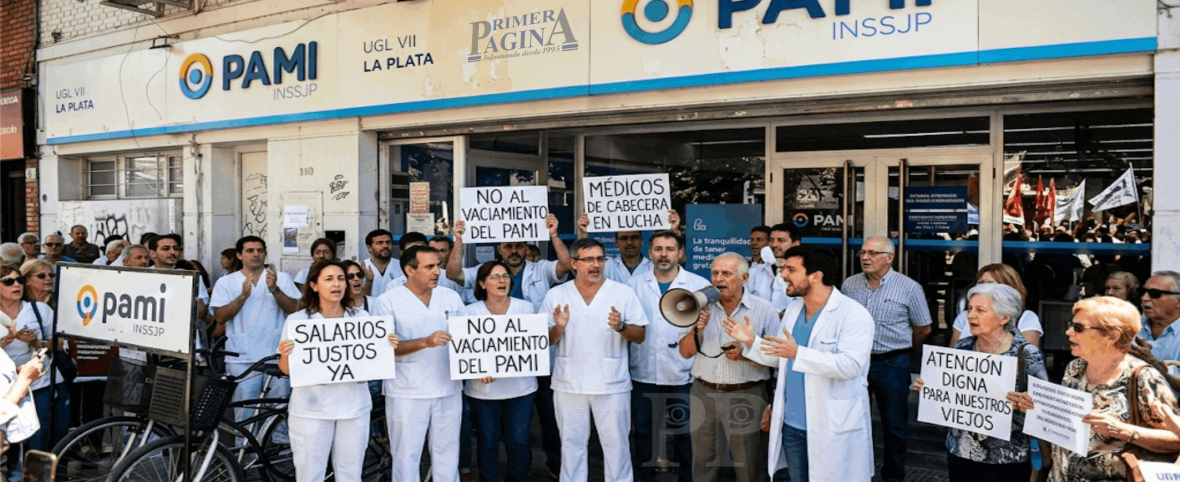 Médicos y pacientes marcharán al PAMI La Plata contra el brutal vaciamiento de Milei que deja jubilados a la deriva