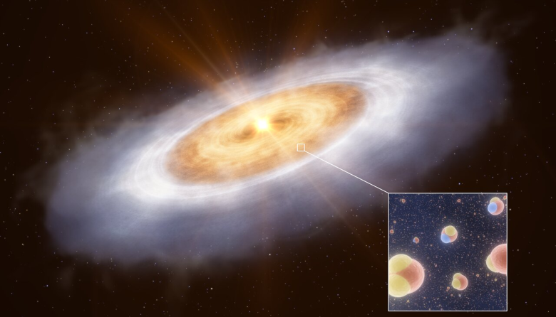 V883 Orionis y las semillas químicas de la vida