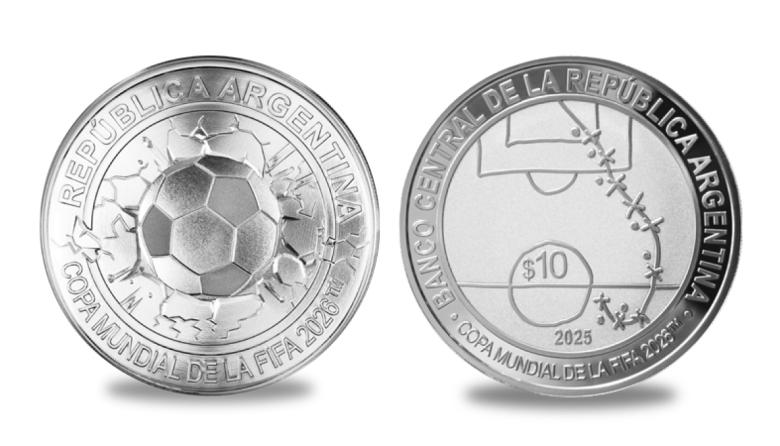 El Banco Central lanza una moneda conmemorativa por el Mundial 2026 y al histórico gol de Maradona