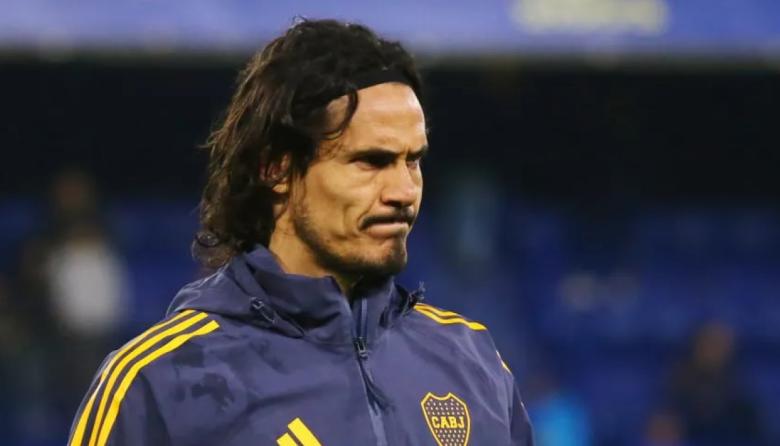 Edinson Cavani se volvió a lesionar y será baja para el próximo partido de Boca