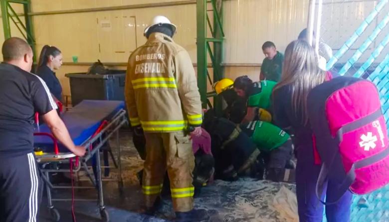 Ensenada | Así fue el accidente laboral que dejó a un trabajador atrapado
