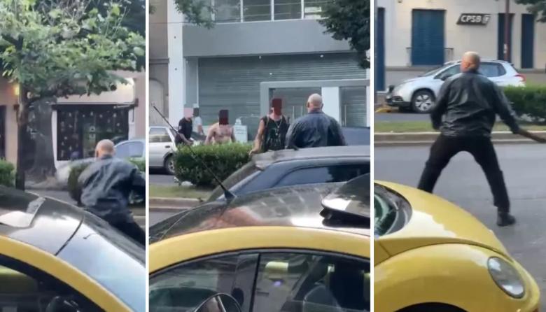 Un hombre borracho desató pelea y destrozos frente a un boliche céntrico de La Plata