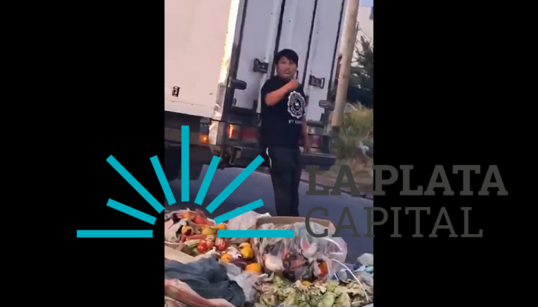 Mugre y descontrol en La Plata: filmaron otra vez a un verdulero tirando basura en 143 y 525 | VIDEO