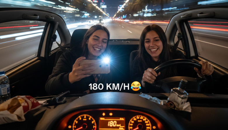 Se filmaron a 180 km/h por los accesos a Berisso para "sacar chapa" en las redes