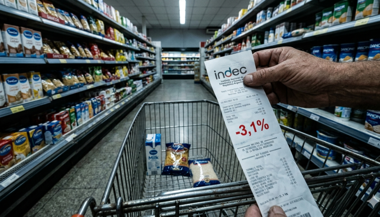 Consumo de "vidriera": las ventas en supermercados cayeron 3,1% en febrero y el ajuste de Milei vacía el changuito