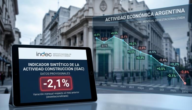 La economía no arranca: la actividad cayó 2,1% en febrero y se profundiza el parate mensual