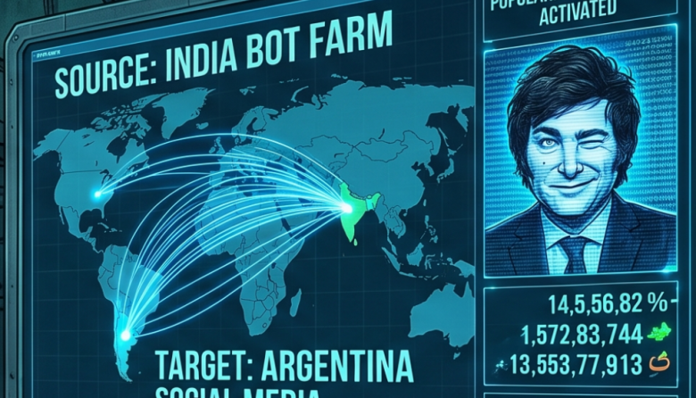 La farsa algorítmica: el gobierno de Milei financia su popularidad con bots de la India a un costo millonario en dólares
