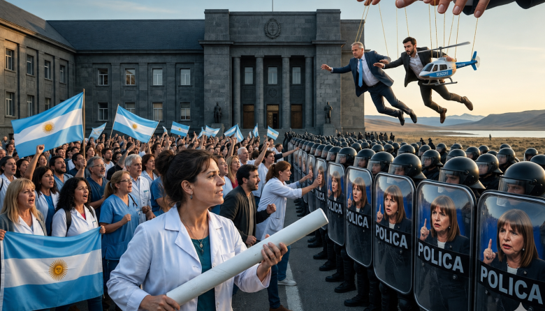 CHUBUT | La casta de los techos: Torres desempolva el manual de la dictadura para frenar una rebelión docente que ya huele a 2001