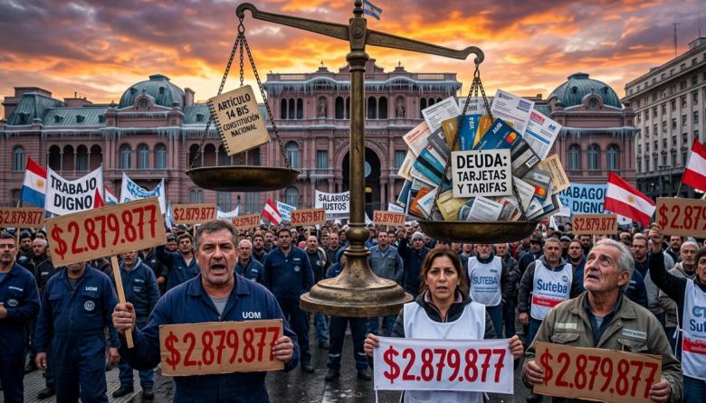 El salario mínimo de la supervivencia: los sindicatos unidos exigen un piso de $2.879.877 para salir de la indigencia