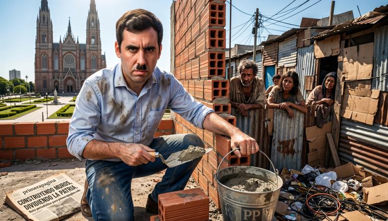 El concejal del PRO Nicolás "Adolf" Morfone propone levantar un muro y aislar a La Plata del Conurbano