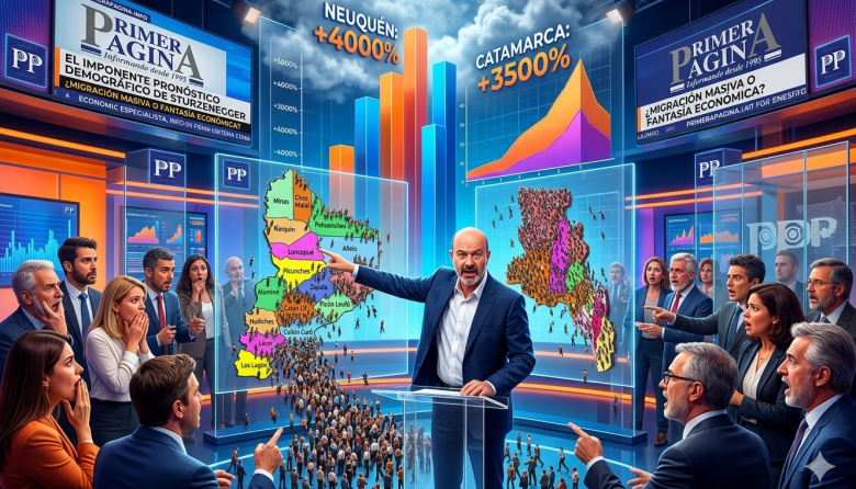 El insólito mapa demográfico que Sturzenneger intentó venderle al círculo rojo de Bloomberg