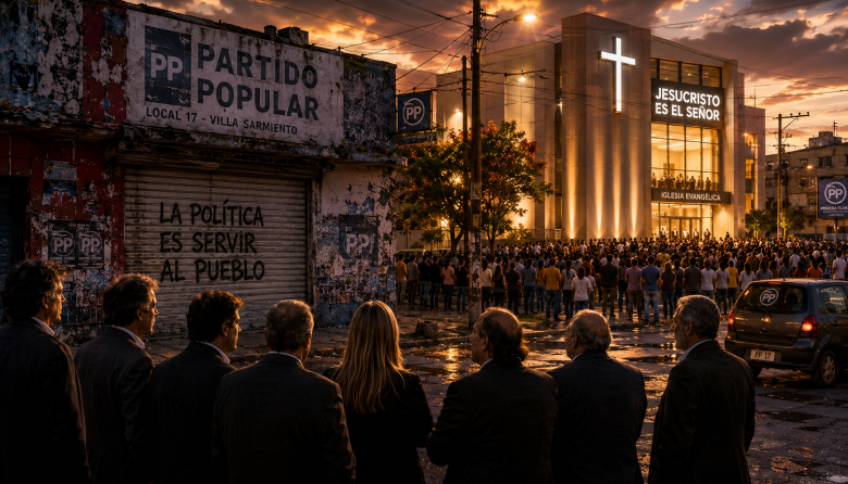 La política tradicional tiró la toalla y hoy los verdaderos dueños de la calle son los pastores evangélicos