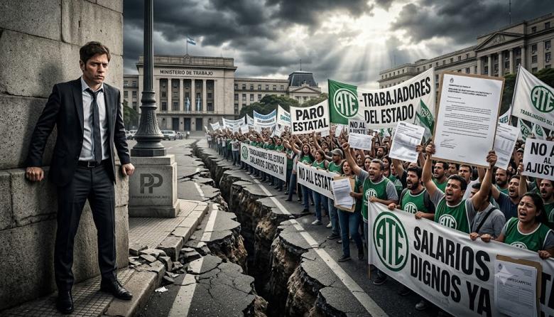 ATE rompe el romance con Kicillof y exige paritarias urgentes ante una caída del 27% en el salario real