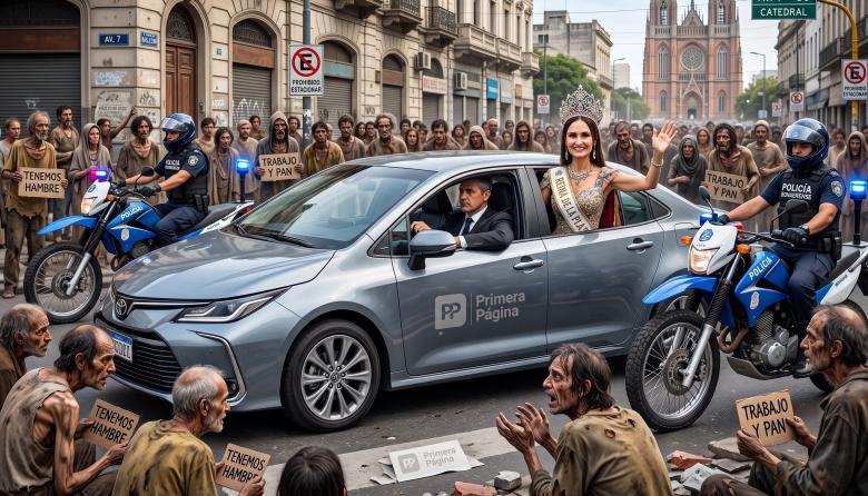 El pequeño Adorni de PBA: la esposa de Kicillof va al gimnasio con auto oficial, chofer y escolta policíal