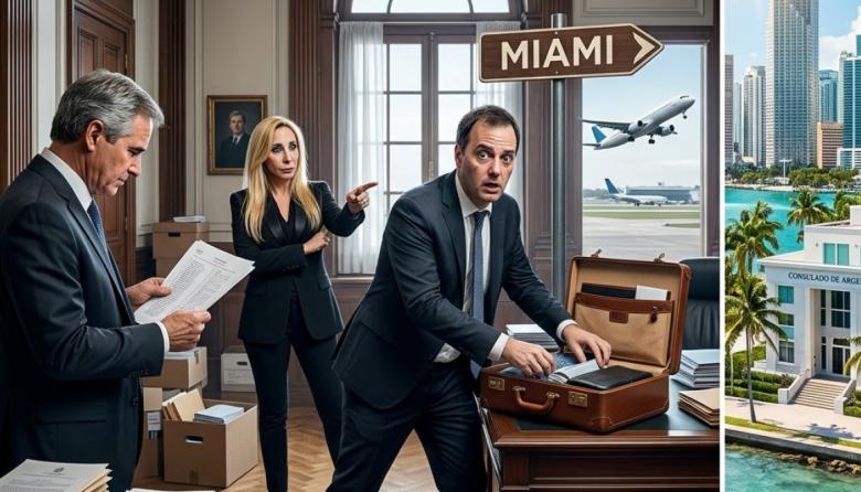 Karina Milei le busca un consulado en Miami a Adorni para salvarlo de una rajada histórica