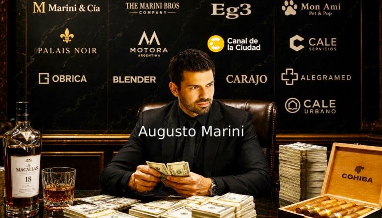 Quién es Augusto Marini, el garca de apenas 31 años que compró medios, trenes y un canal público
