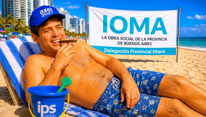 Kicillof destina dólares a una oficina en Miami mientras los hospitales de PBA colapsan
