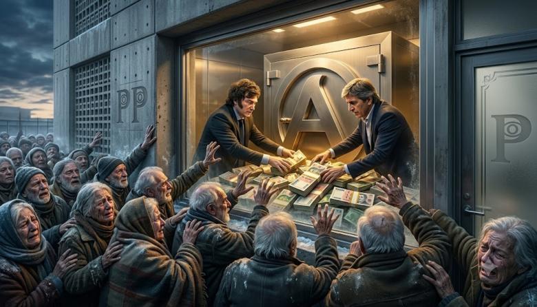 Milei y Caputo van por la plata de los jubilados para salvar la economía