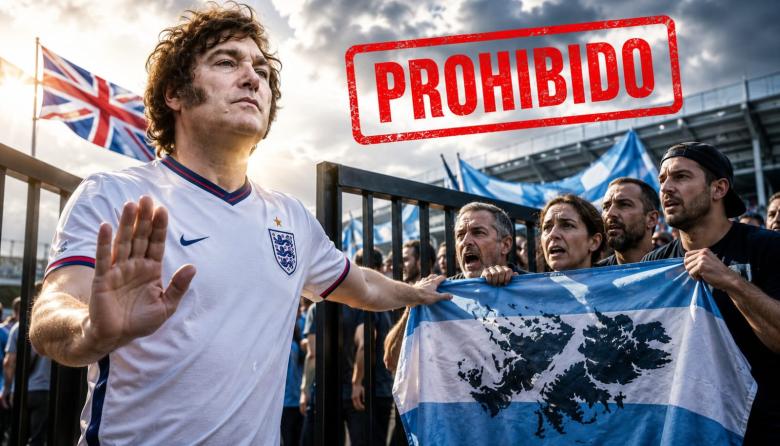 Traición a la memoria de los caídos: indignante pedido de Milei y Monteoliva a la FIFA para prohibir banderas de Malvinas ante Inglaterra