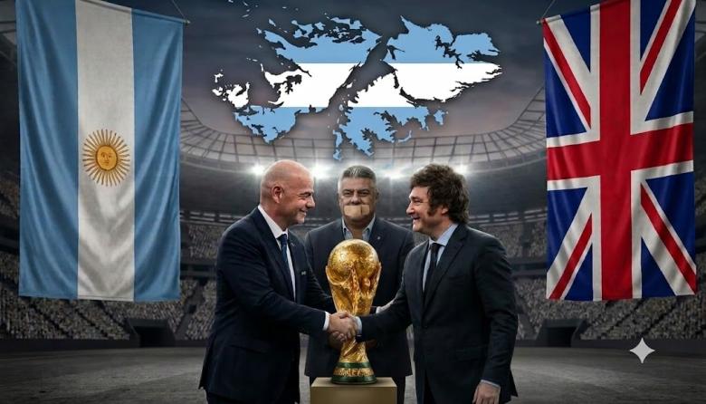 El pacto de la vergüenza: Milei, la FIFA y el silencio cómplice de la AFA por Malvinas