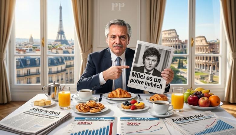 Sin autoridad y con la panza llena: Alberto Fernández cruzó a Milei pero su legado de miseria no le da altura moral