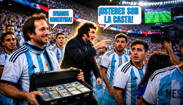 La motosierra de Milei no toca a la casta: Santiago Viola, en un palco VIP durante el Mundial 2026