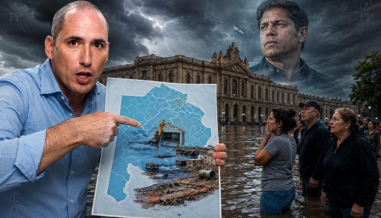 El senador Leguizamón durísimo con Kicillof por frenar las obras hidráulicas en La Plata