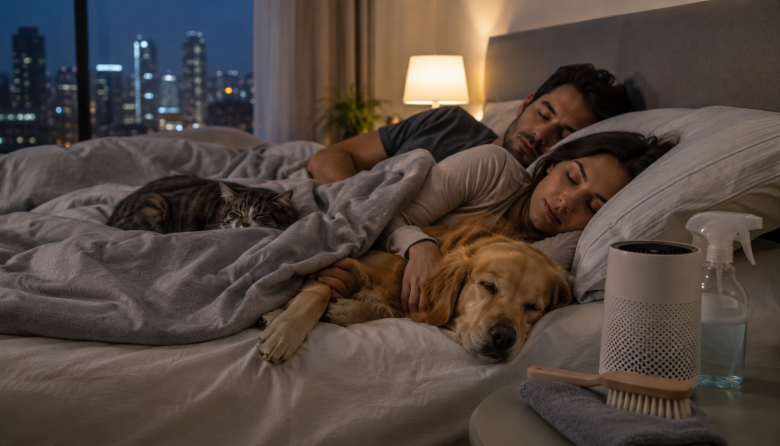 El dilema de la frazada: el negocio de dormir con mascotas agita la interna del descanso urbano