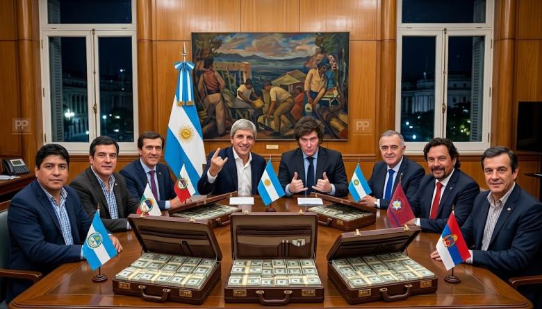 Rutas paradas, votos comprados: Sadir, Rovira, Jaldo y Sáenz recibieron giros milmillonarios de Javier Milei