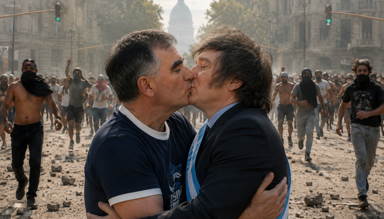 Gimnasia y Argentina en su peor momento: el libertario Anacleto admira tanto a Verón como Milei a Trump