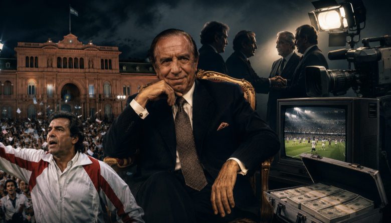 La rosca del fútbol privatizado: el día que Menem y la tele armaron su fiesta