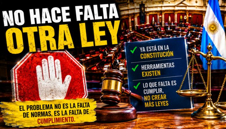 No hace falta otra ley