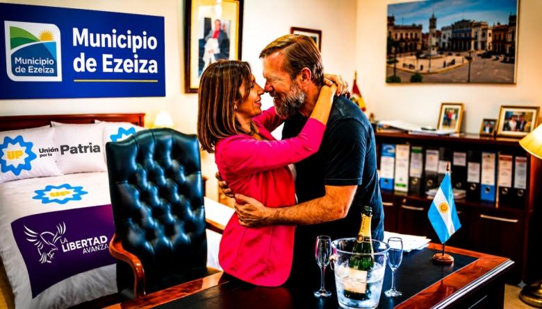 La cama que cerró la grieta: Gastón Granados y Lorena Arias se unen contra Ezeiza