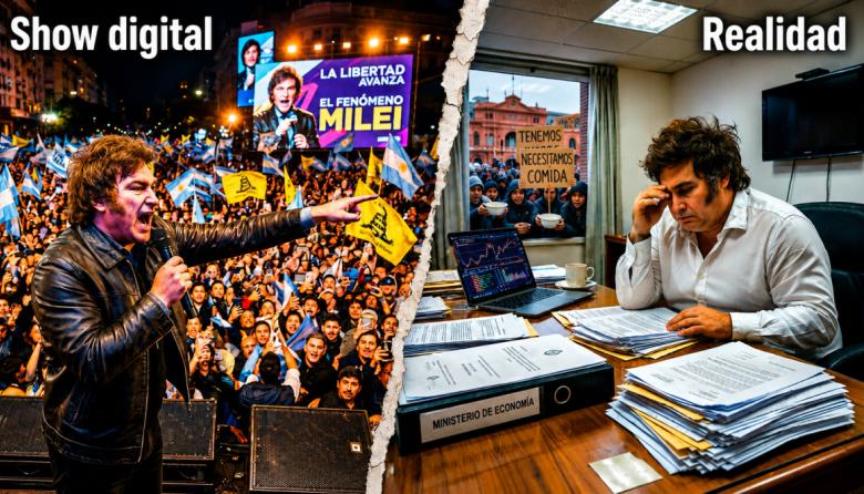 Milei ya no farmea aura: la realidad se comió al personaje