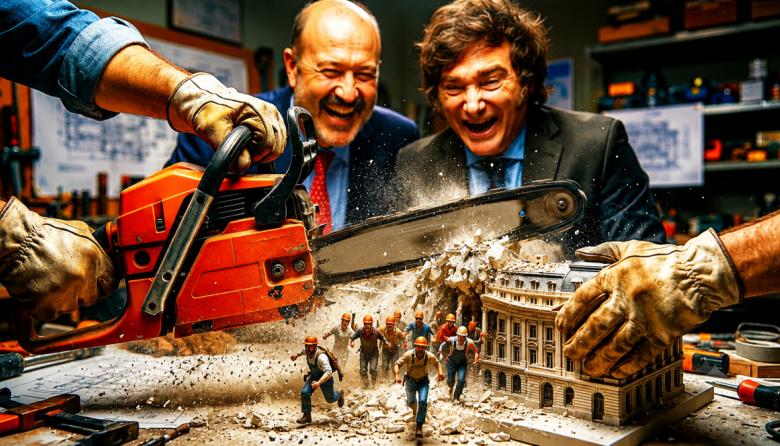 Milei y Sturzenegger profundizan la destrucción del Estado con miles de despidos