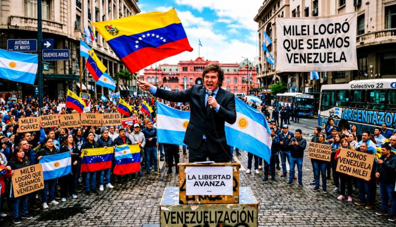 El espejo roto de Milei: prometió escapar de Venezuela y terminó en el podio de la inflación