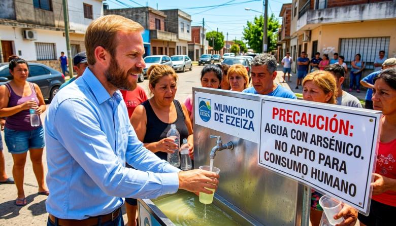 Gastón Granados envenena Ezeiza: hallaron altísimos niveles de arsénico en el agua