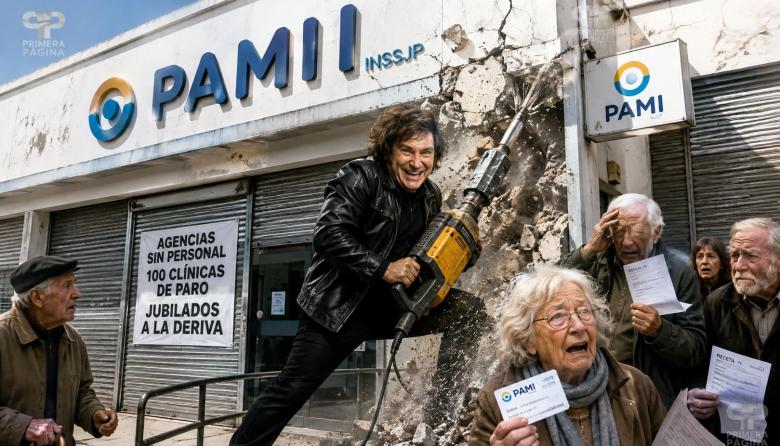 Milei apura la destrucción del PAMI con agencias sin personal, 100 clínicas de paro y afiliados a la deriva