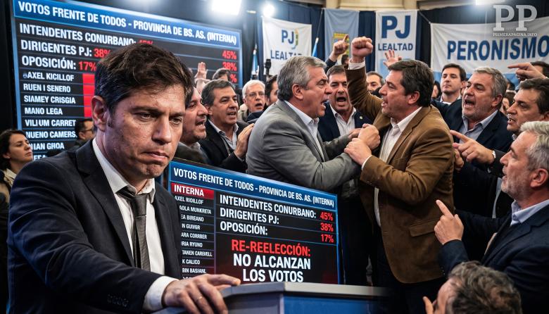 Kicillof no consigue los votos para la re-re: la interna peronista traba la reelección de los intendentes