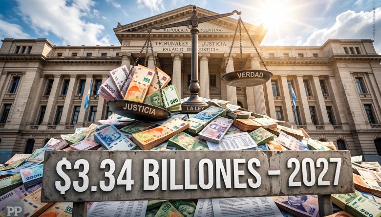 La Justicia pide una montaña de plata: casi $3,34 billones para 2027 mientras reclama más recursos y arrastra un déficit millonario