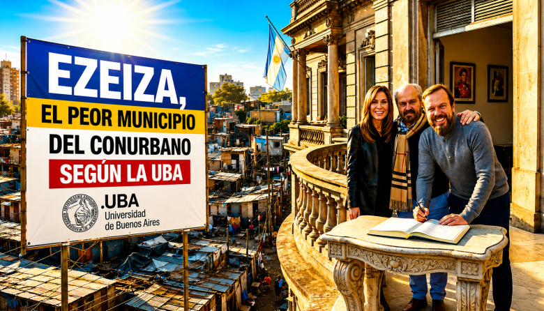Ezeiza, el peor municipio del conurbano: Granados la dejó última en el ranking de gestión de la UBA