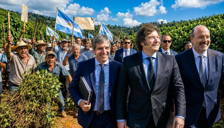 Jaque mate: Milei llega hoy a Misiones y lo esperan centenares de yerbateros que se están fundiendo