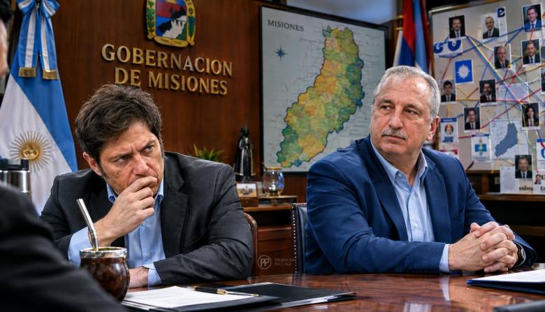 Kicillof se mete en la grieta política de Misiones para impulsar su candidatura presidencial