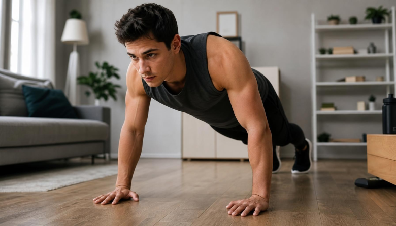 Cómo entrenar pectorales en casa sin pagar un solo gimnasio