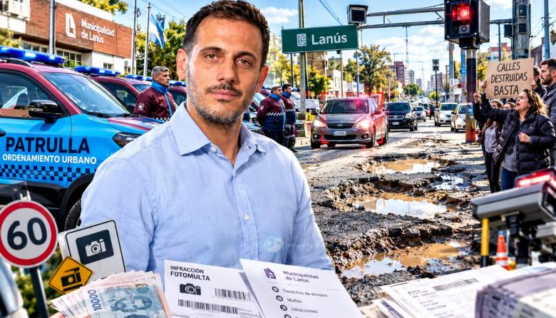 Julián Álvarez usa jeeps de $2.100 millones en fotomultas mientras Lanús colapsa entre baches