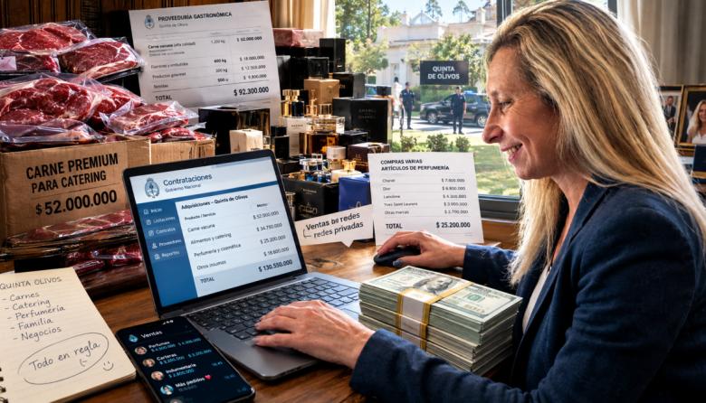 Karina Milei, en el centro de las denuncias por compras y servicios en Olivos