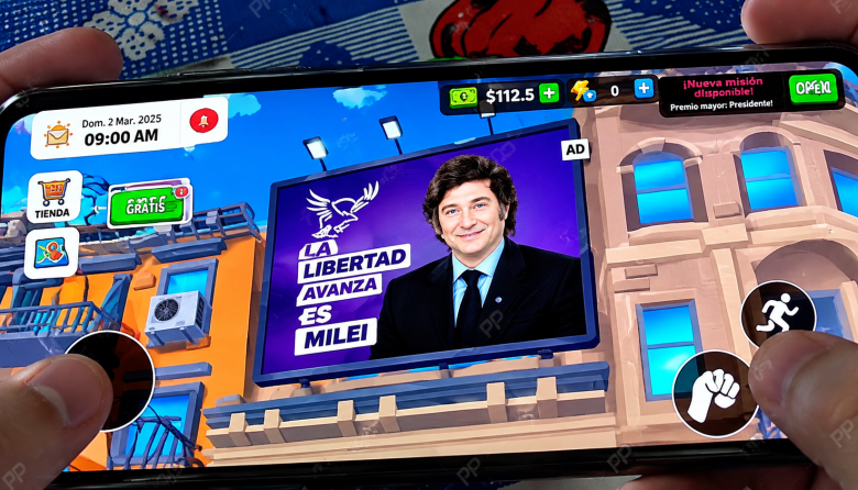 Denuncian propaganda de Milei dentro de un videojuego para chicos